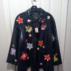 Kate Spade Floral Embellished Raincoat